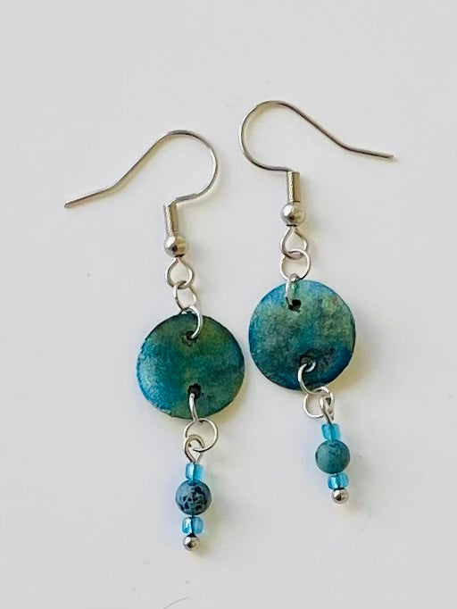 Small Circles with Imperial Jasper & Teal Seed Beads